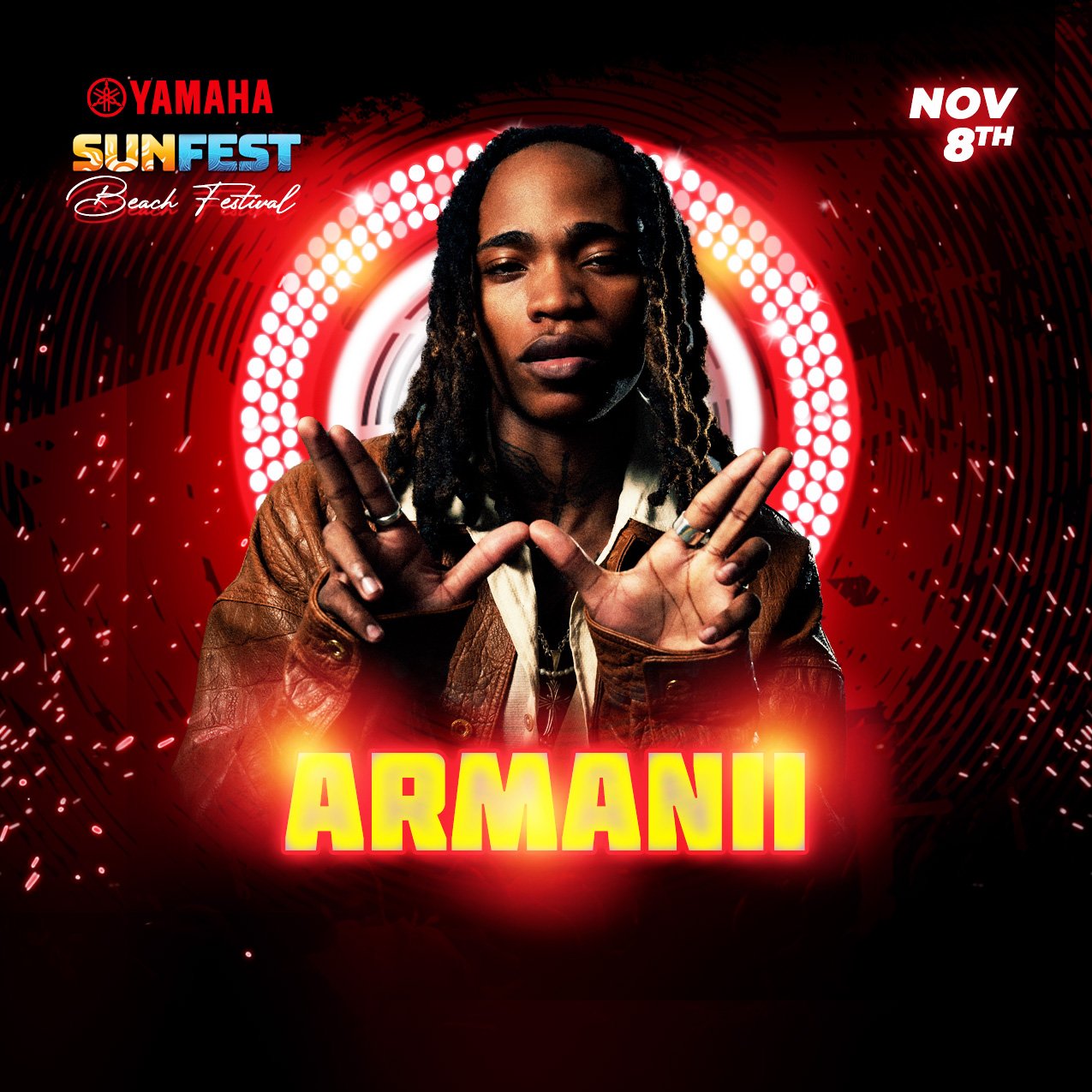 L'artiste Armanii au Yamaha Sunfest